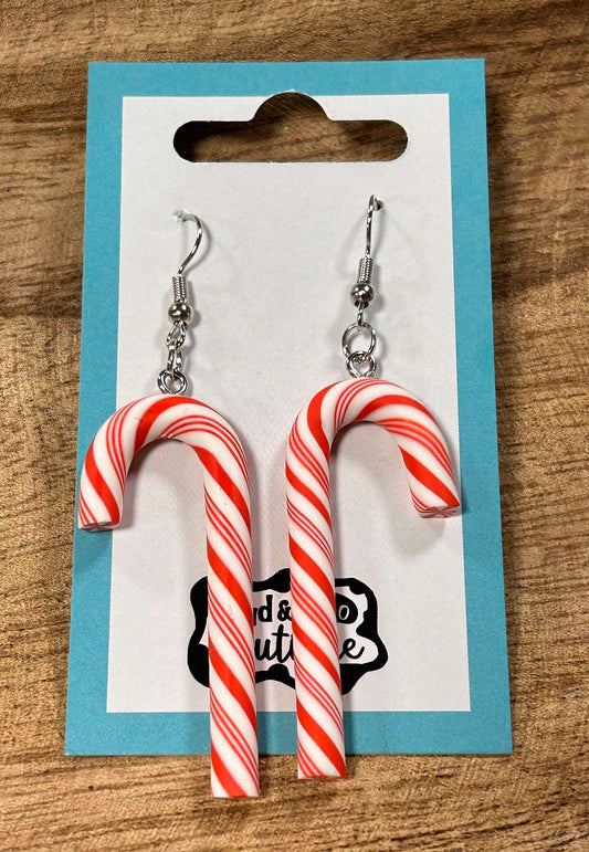 CANDY CANE DANGLER EARRINGS