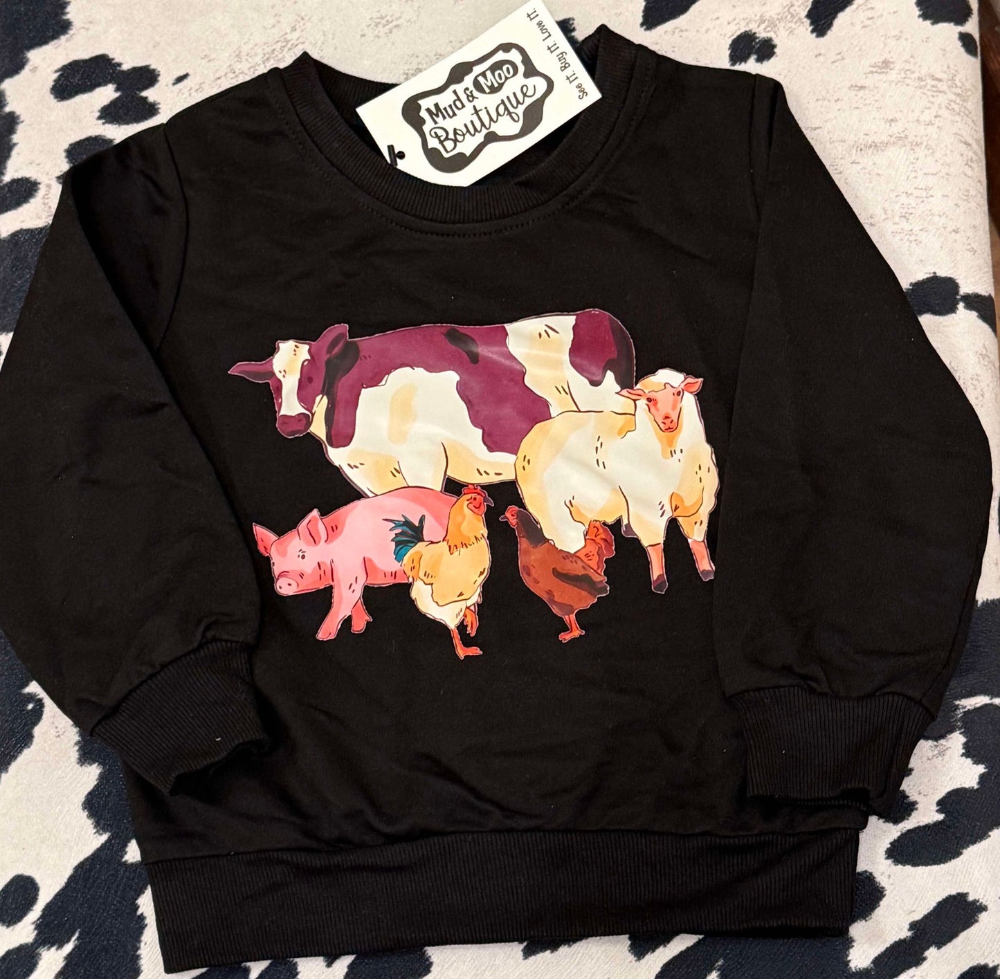 25% OFF FARM ANIMAL CREW NECK