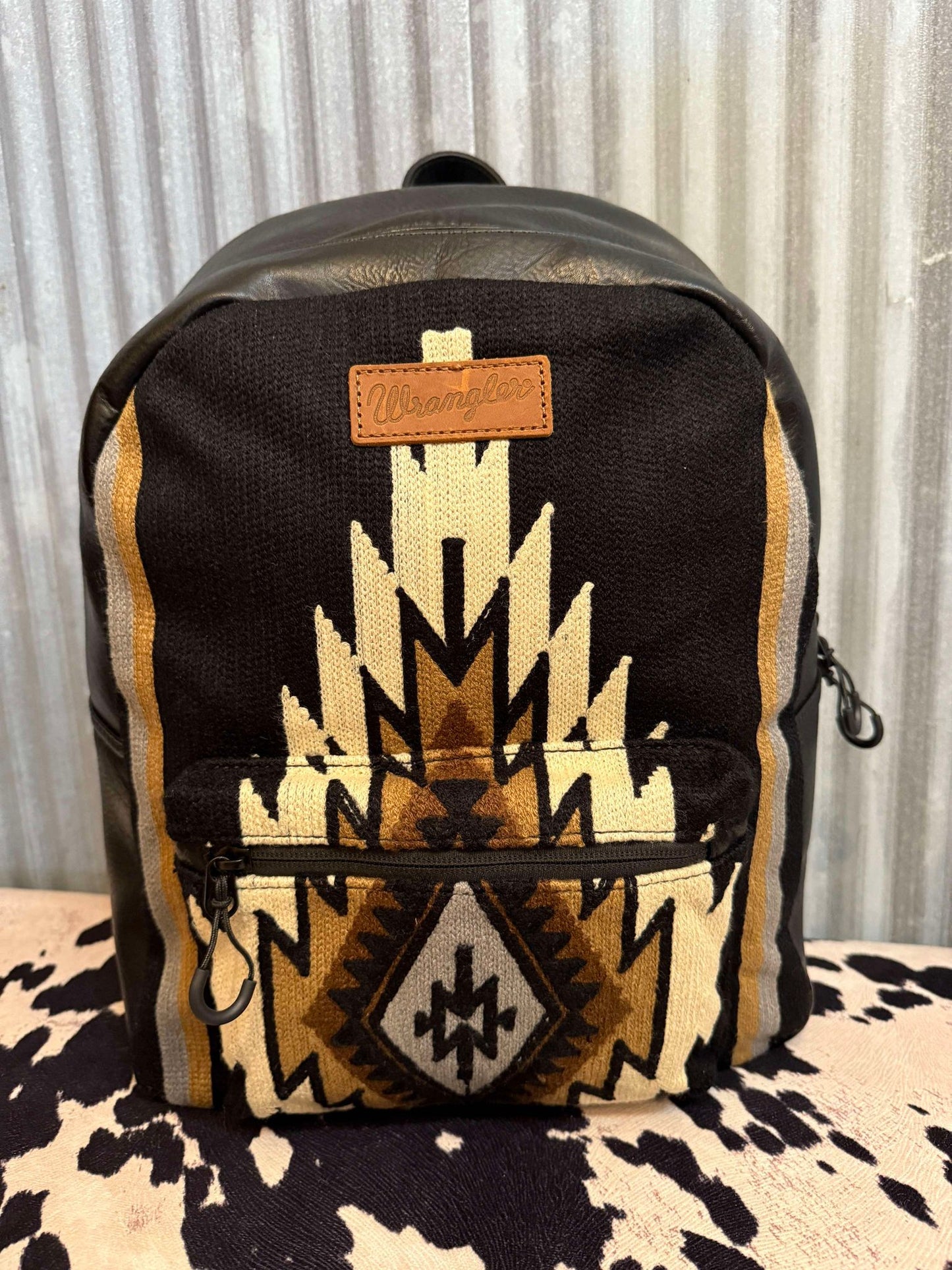 BLACK SOUTHWESTERN WRANGLER BOOK BAG