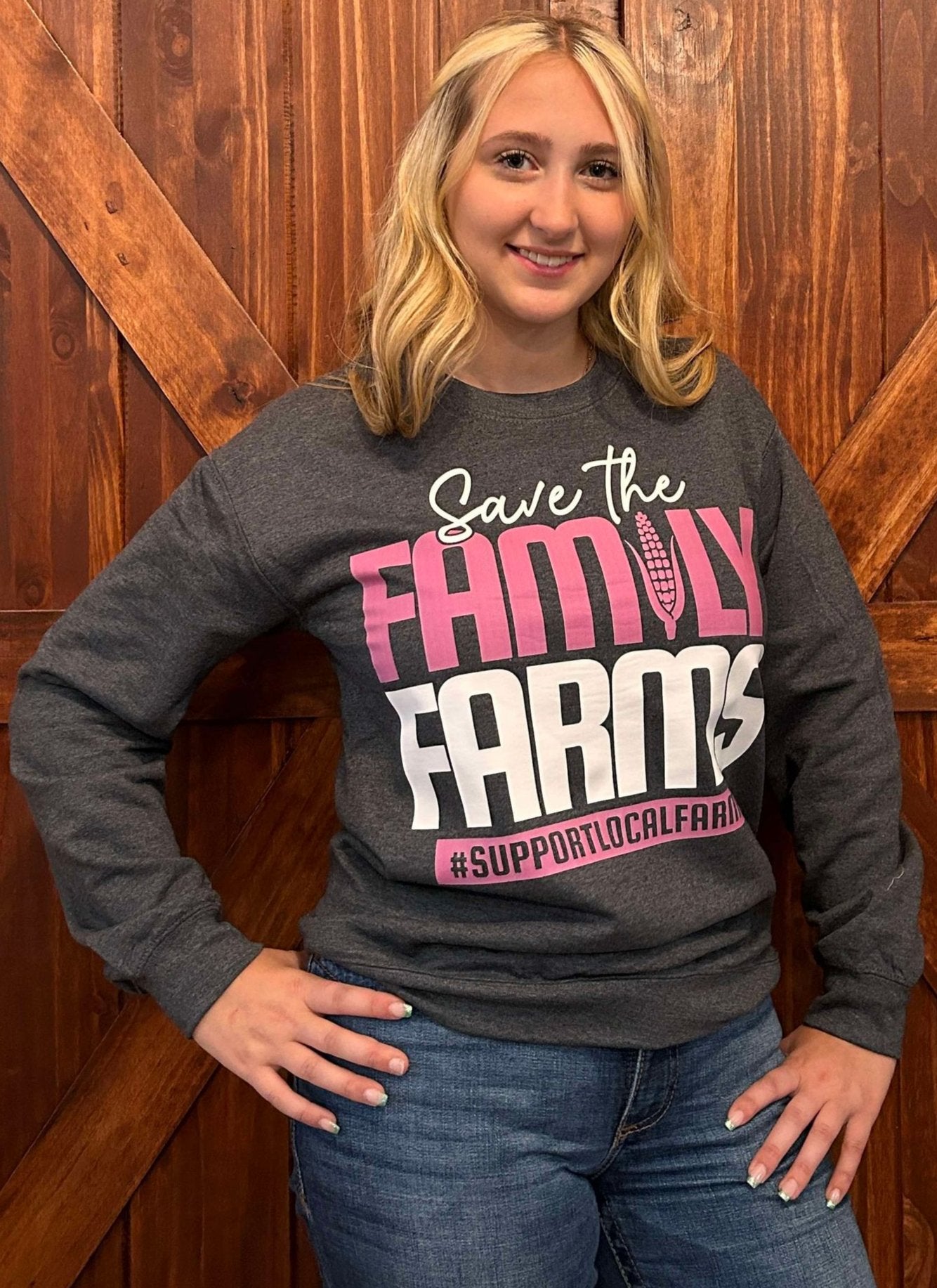 SAVE THE FAMILY FARMS CREWNECK