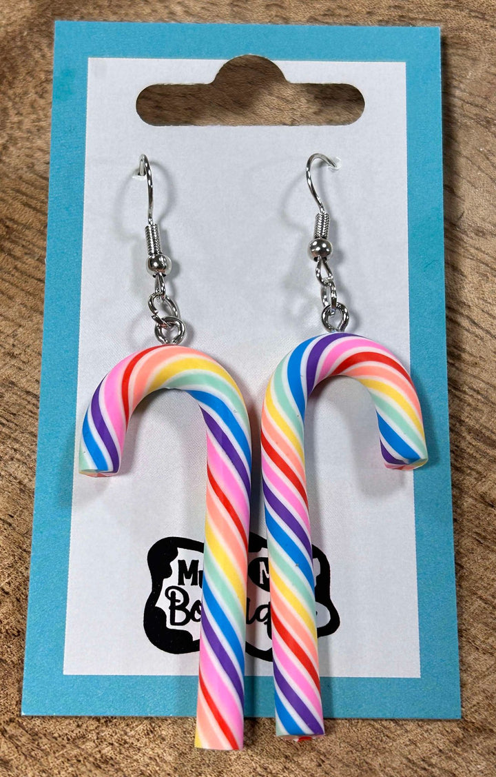 CANDY CANE DANGLER EARRINGS