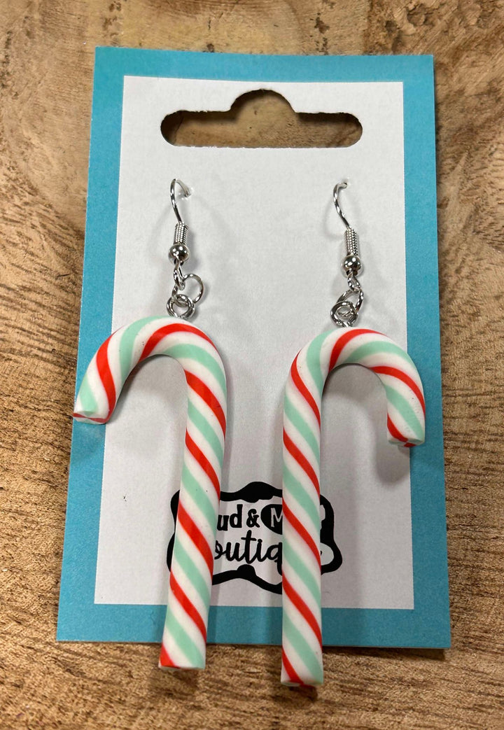 CANDY CANE DANGLER EARRINGS