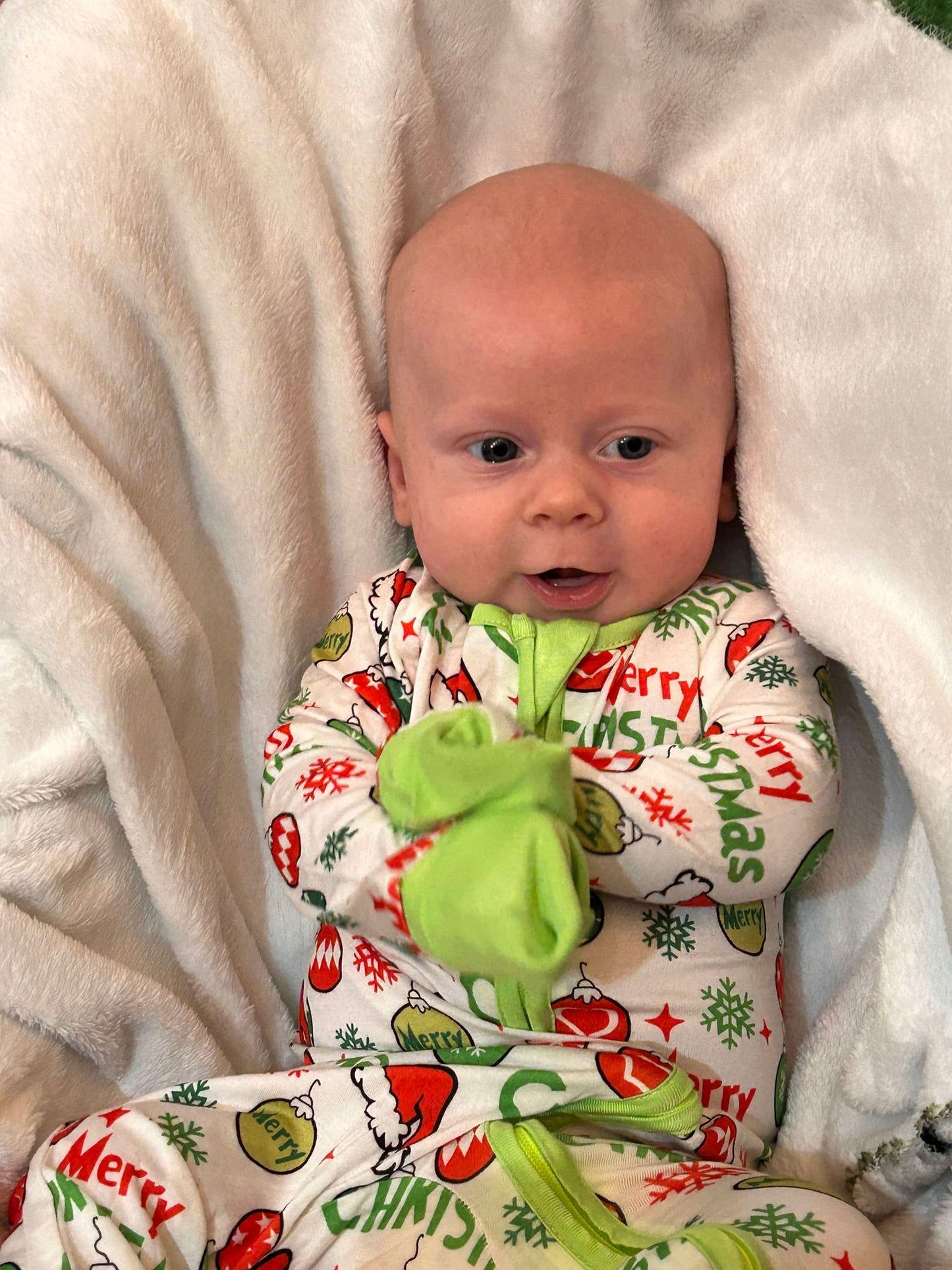 MERRY GRINCHMAS SLEEPER/ROMPER