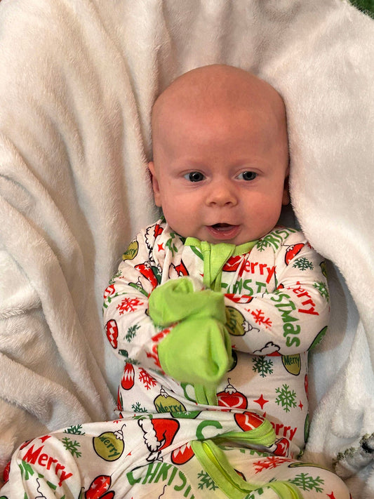 MERRY GRINCHMAS SLEEPER/ROMPER