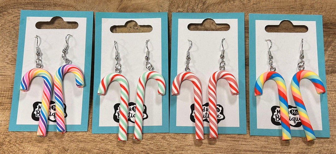 CANDY CANE DANGLER EARRINGS
