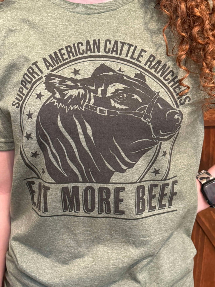 EAT MORE BEEF RANCHER GRAPHIC TEE