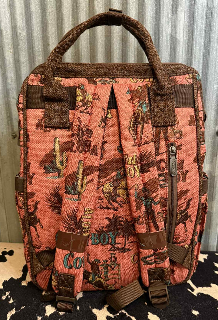 PINK WRANGLER VINTAGE COWBOY BACKPACK