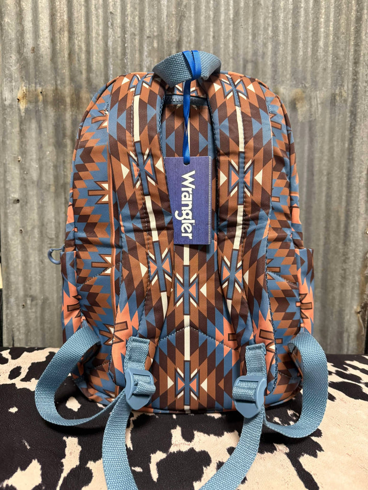 BLUE & CORAL WRANGLER AZTEC BACKPACK