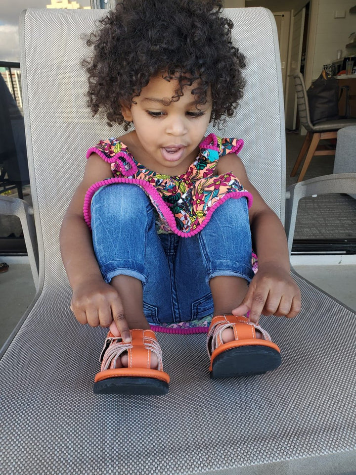 Ozznek Kids’ Closed-Toe Sandal - Flexible Sole | Vintage