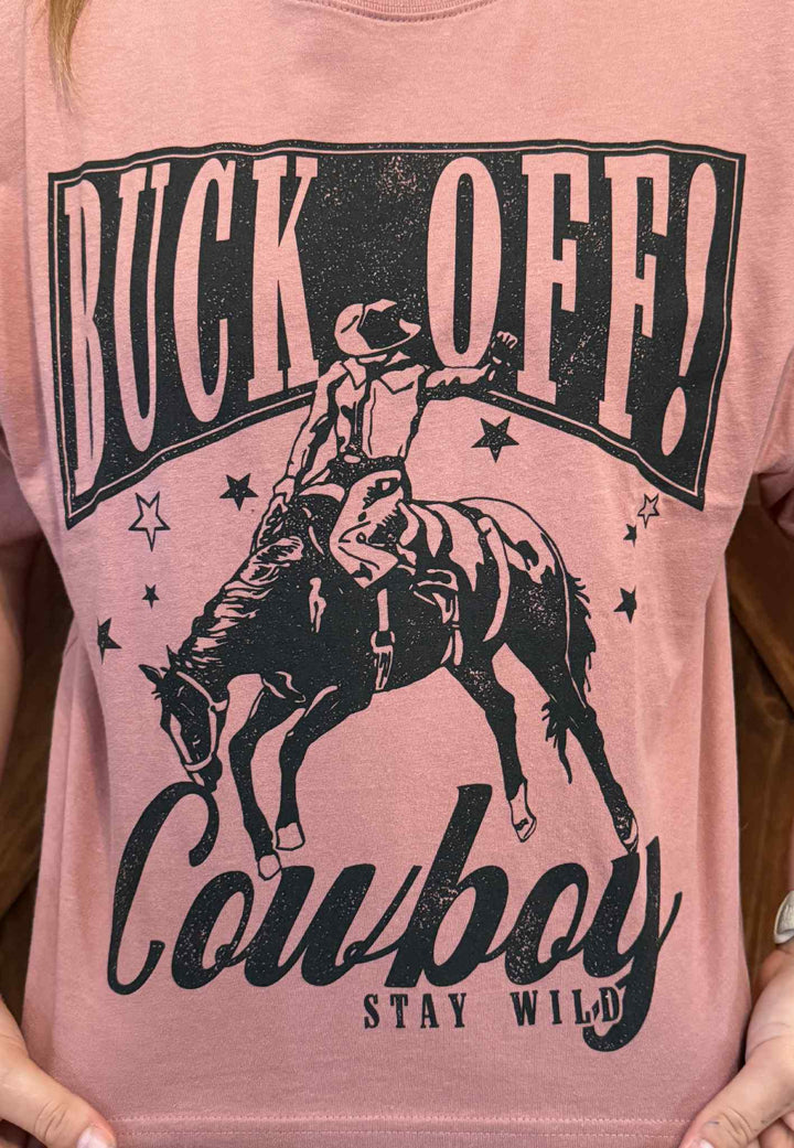 BUCK OFF LONG CROPPED TEE