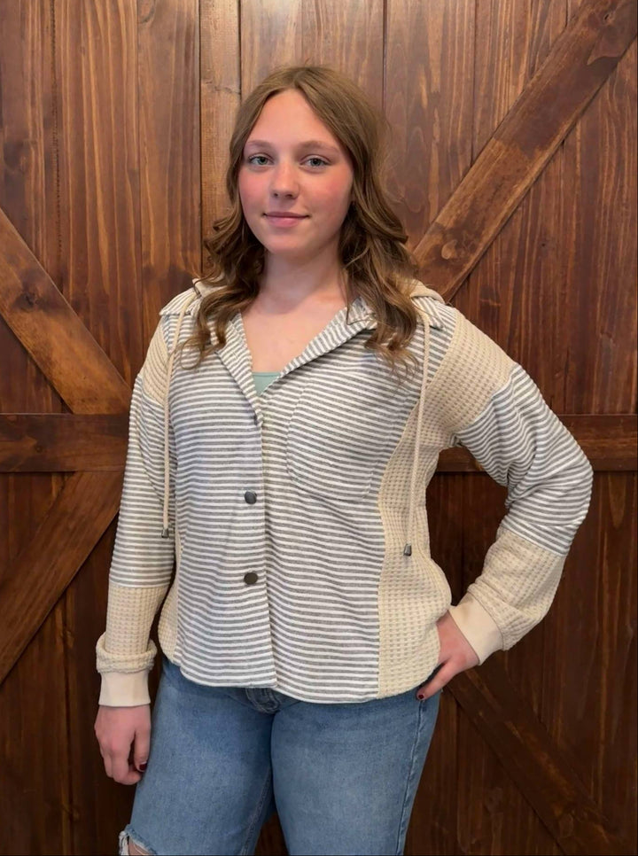 GO WITH ME BUTTON UP JACKET