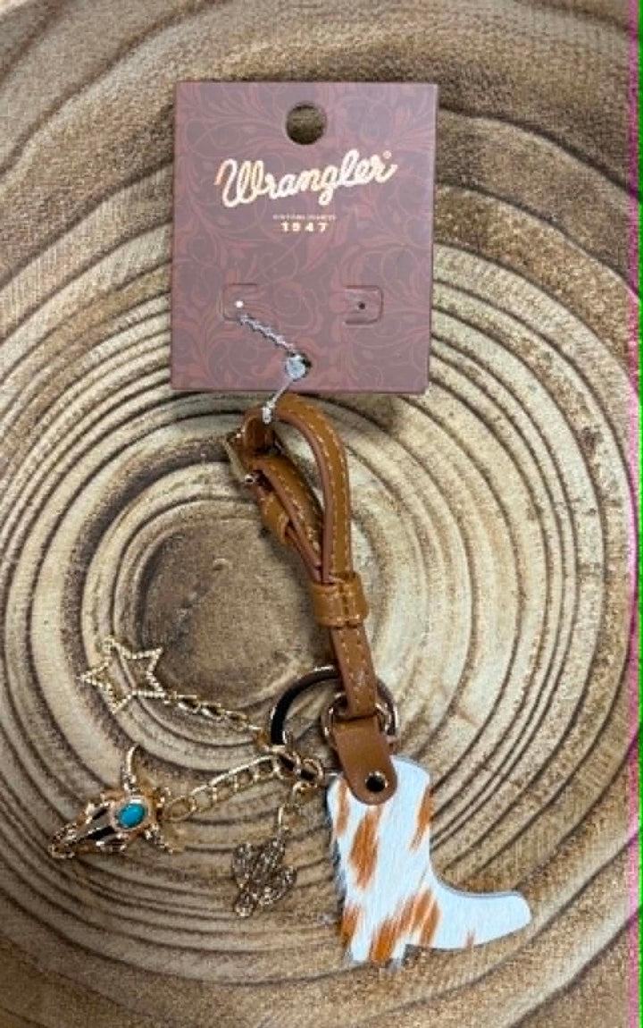 WRANGLER PURSE CHARM KEYCHAIN