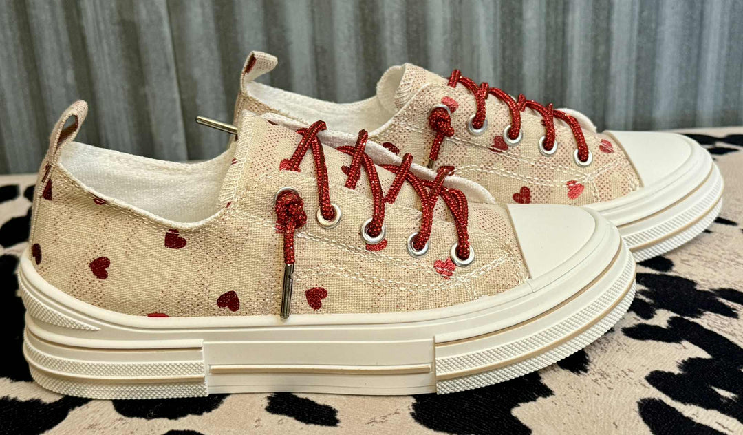 I HEART YOU SLIP ON SNEAKERS