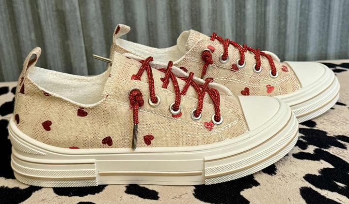 I HEART YOU SLIP ON SNEAKERS