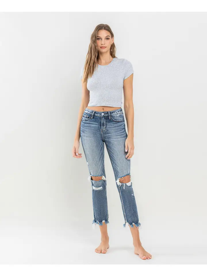 CLEO CROPPED JEANS