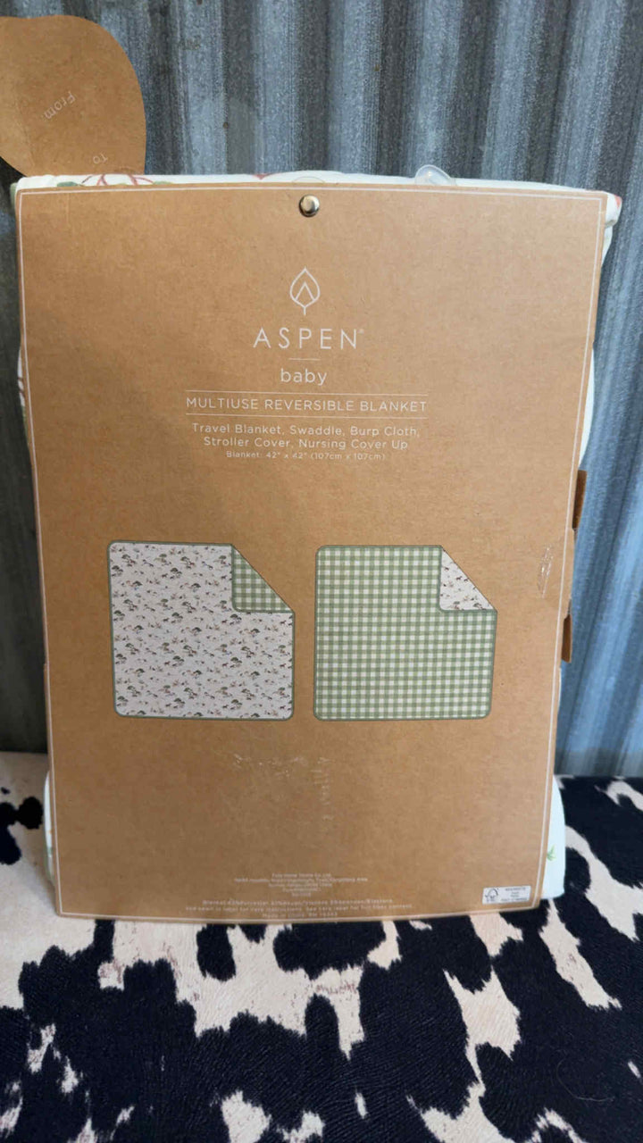 FARM FEVER REVERSIBLE BABY BLANKET