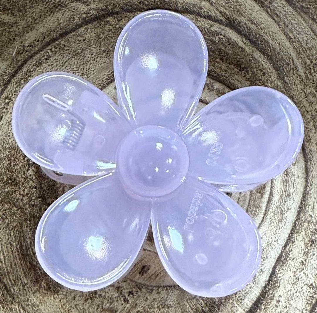 SOLID FLOWER CLAW CLIP