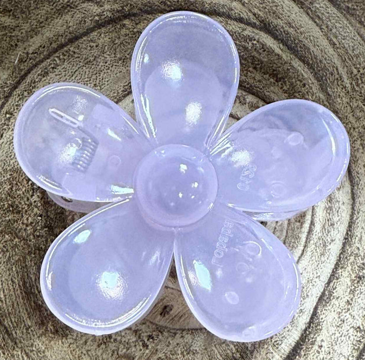 SOLID FLOWER CLAW CLIP
