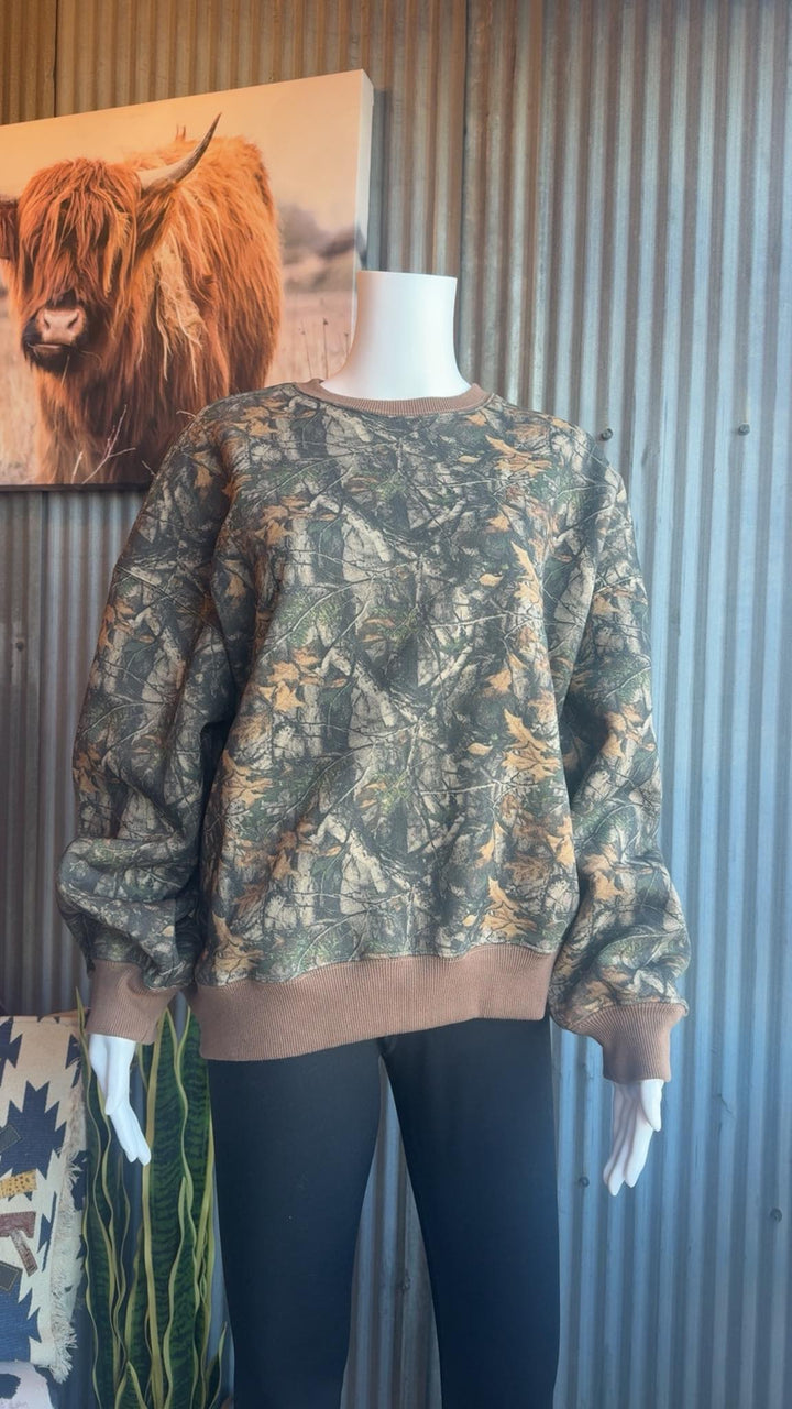 DEEP WOODS CAMO CREWNECK