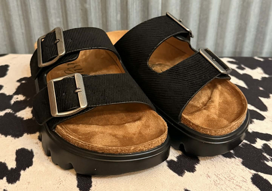 SUMMER CHIC BLACK SANDALS