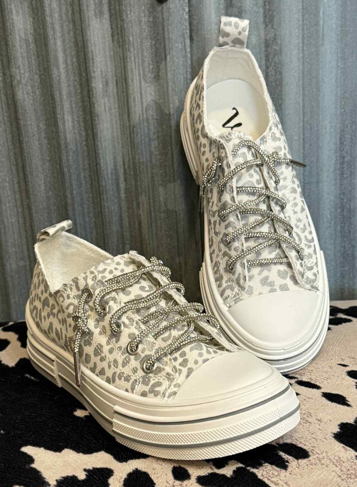 SILVER LINING LEOPARD SLIP ON SNEAKERS
