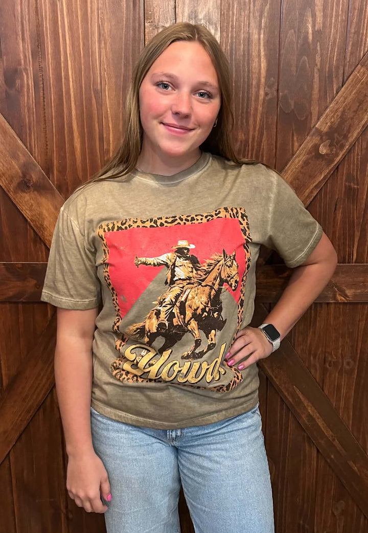 LEOPARD HOWDY T-SHIRT