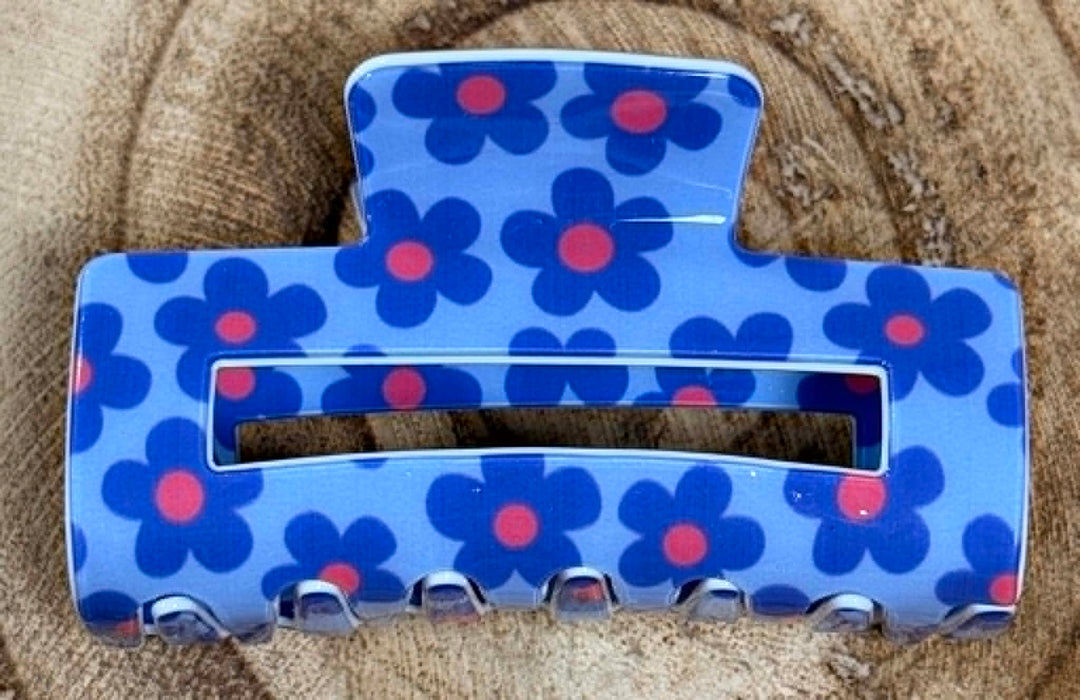 RETRO FLOWER CLAW CLIP