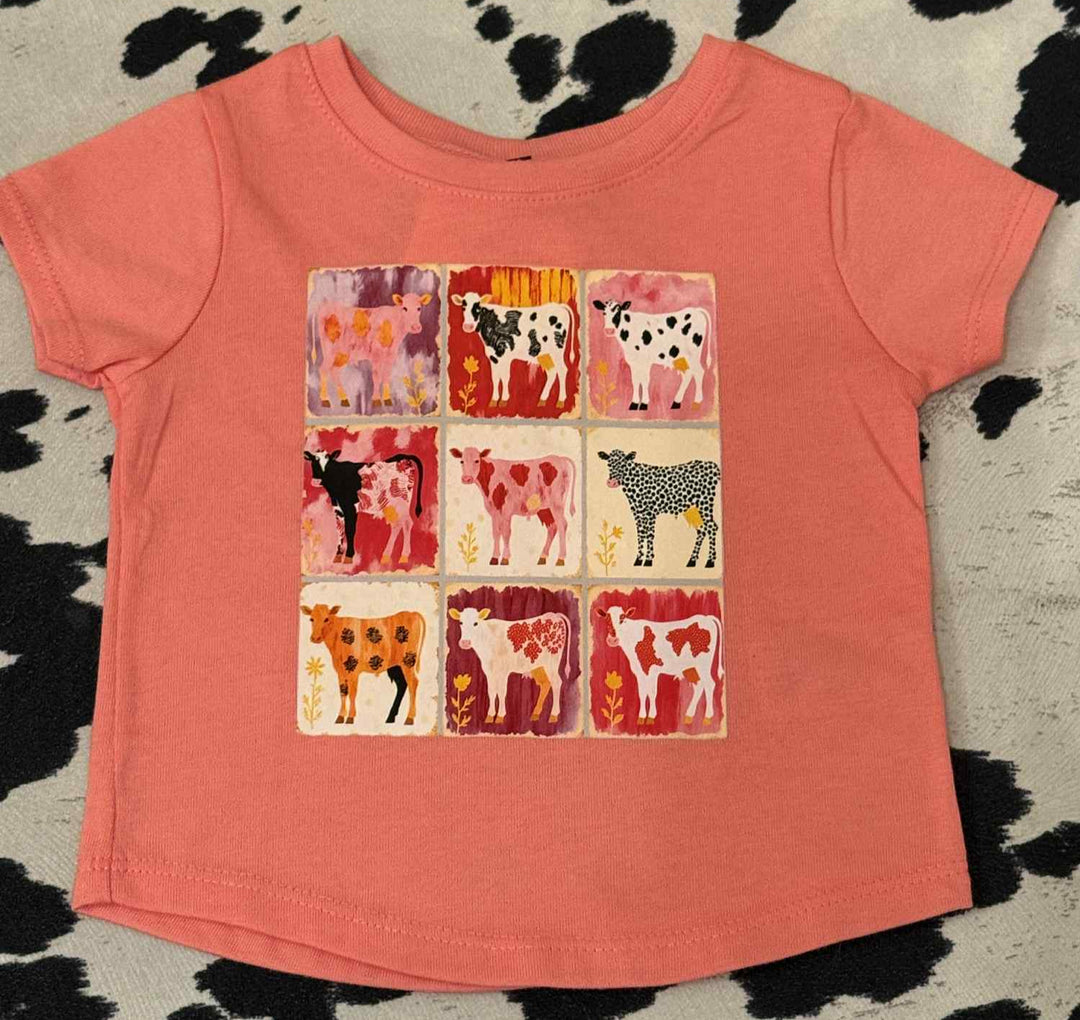PINK COW TODDLER SHIRT