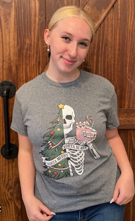 SORTA MERRY SORTA SCARY GRAPHIC TEE