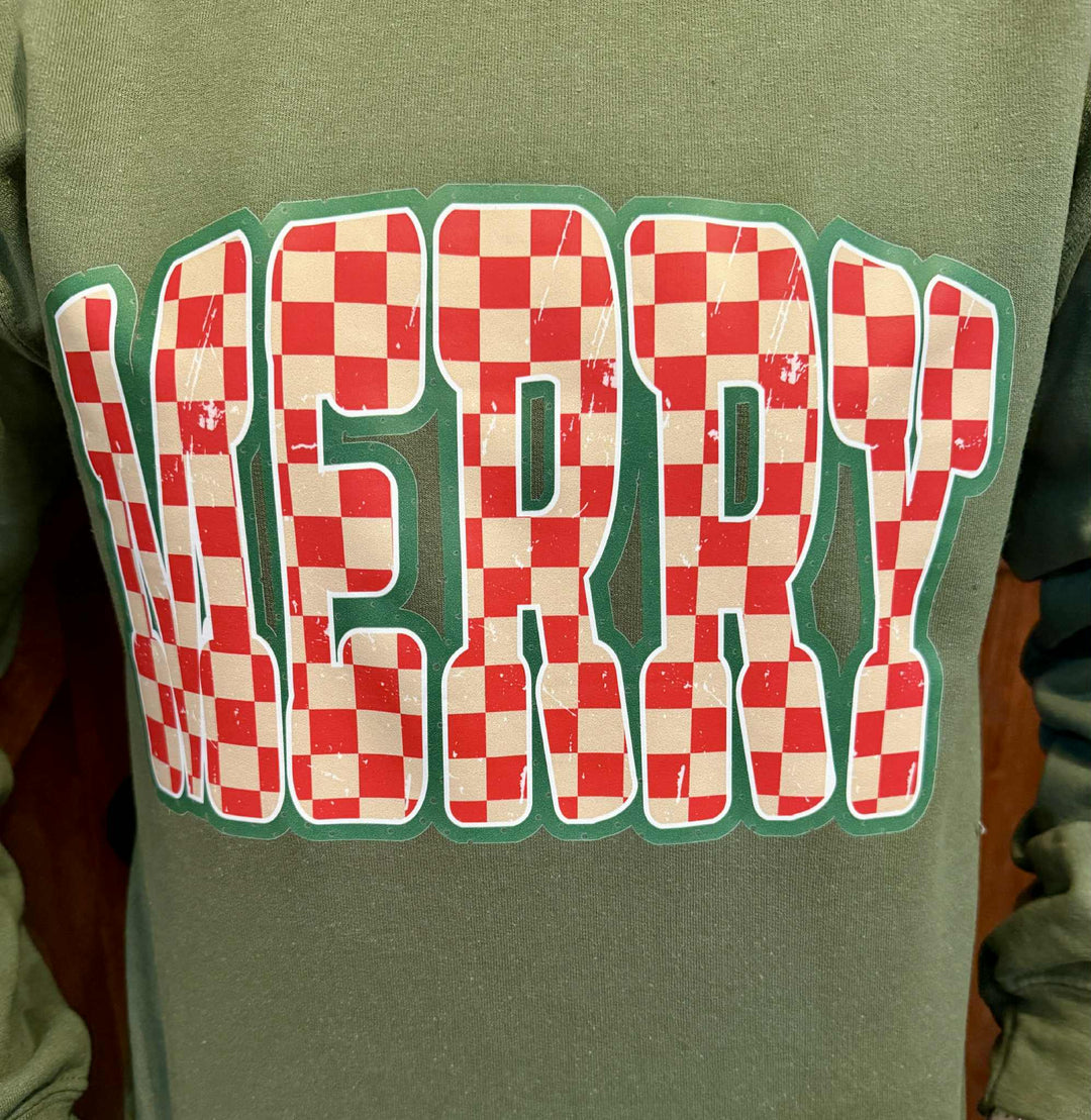 MERRY GRAPHIC CREWNECK