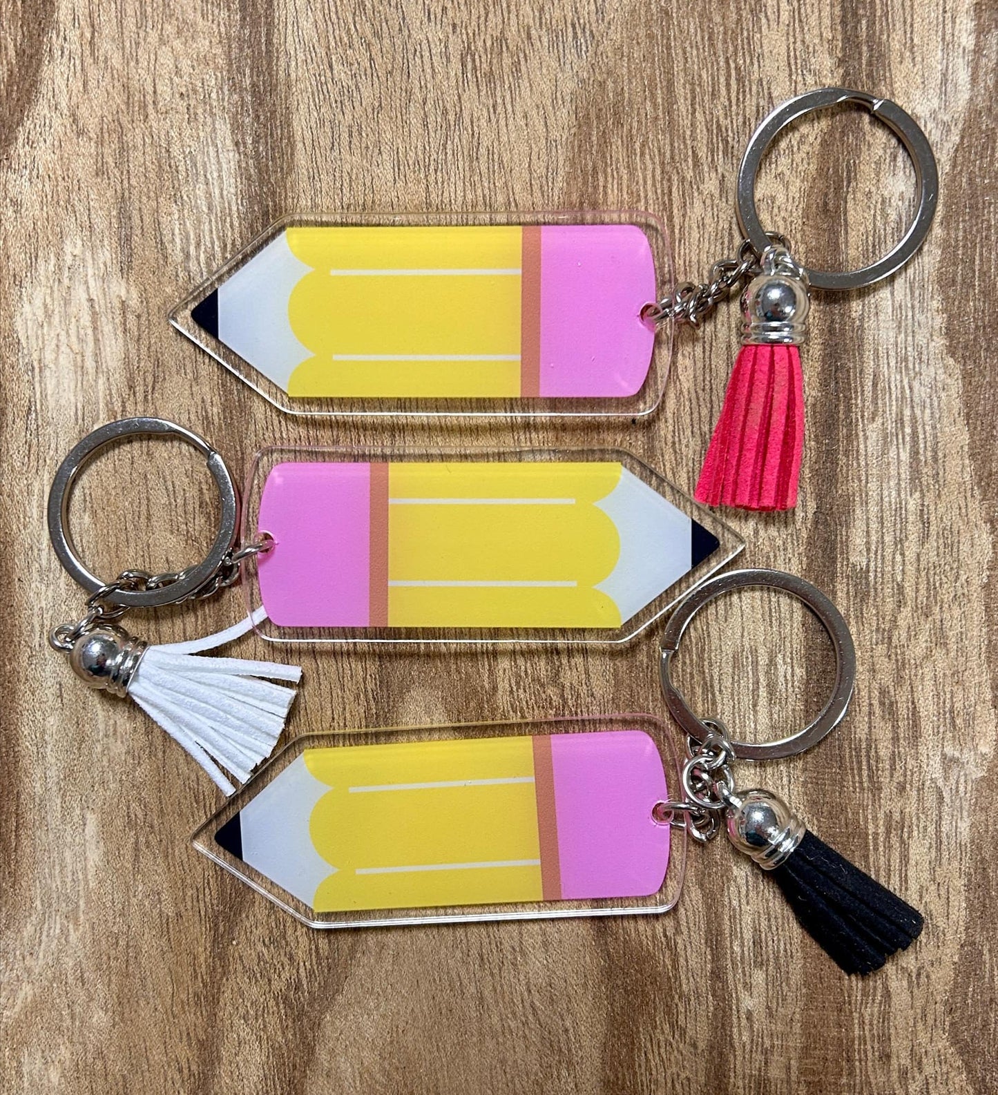 Teacher Pencil Keychain