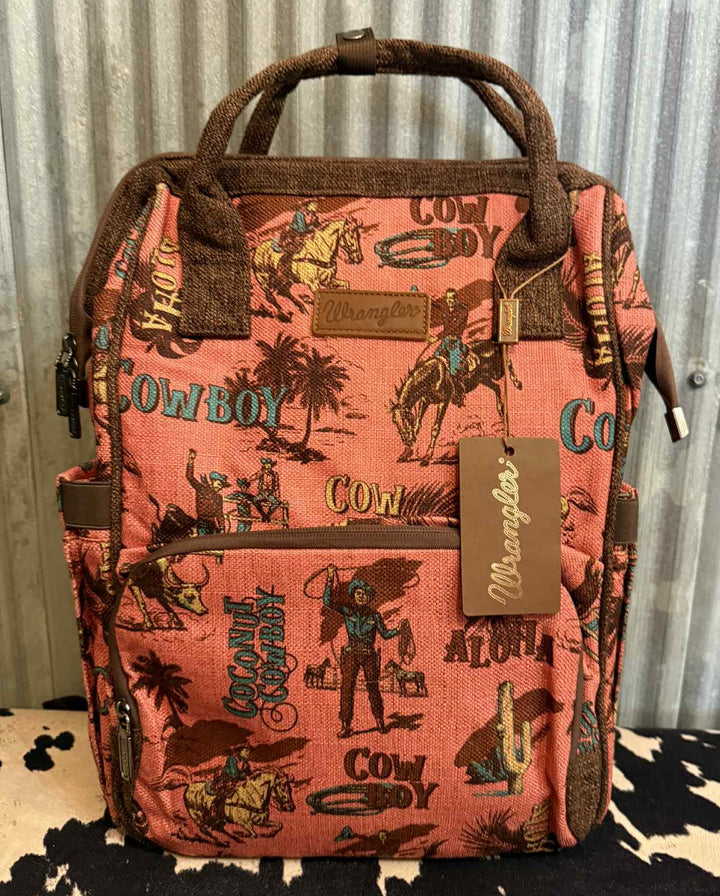 PINK WRANGLER VINTAGE COWBOY BACKPACK