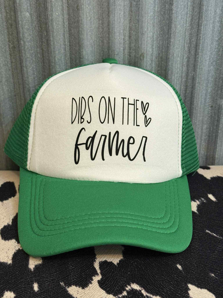 DIBS ON THE FARMER TRUCKER HAT