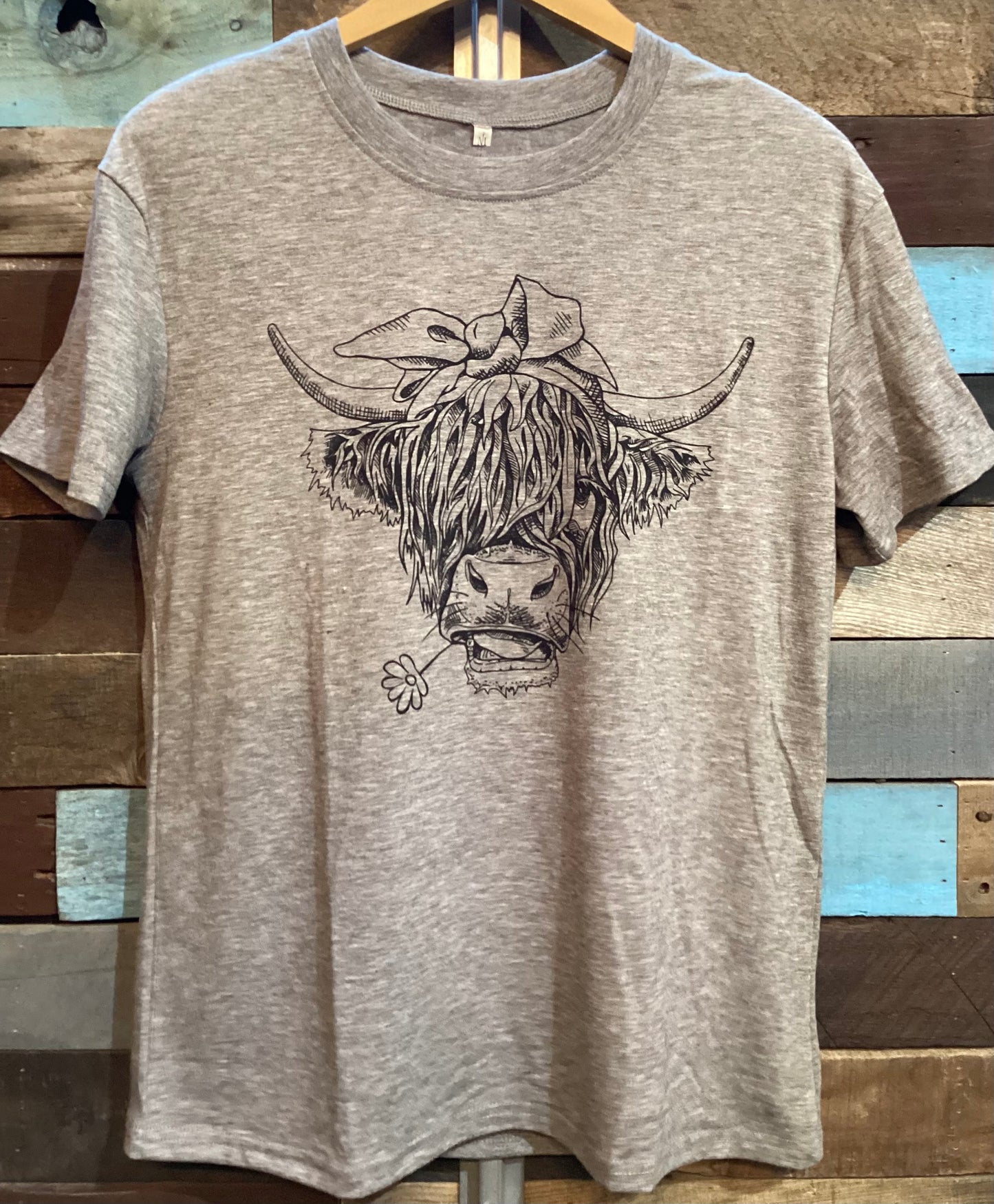 ADULT HIGHLAND COW T-SHIRT