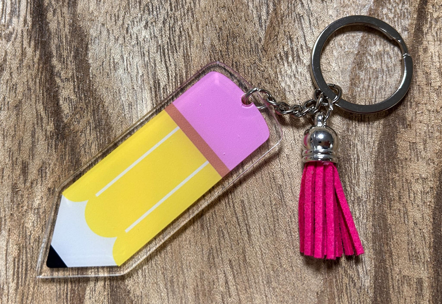 Teacher Pencil Keychain