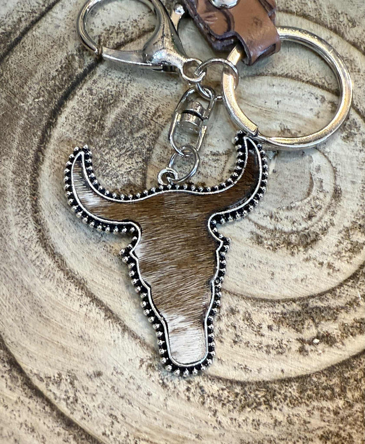 BULL KEYCHAIN WITH STRAP