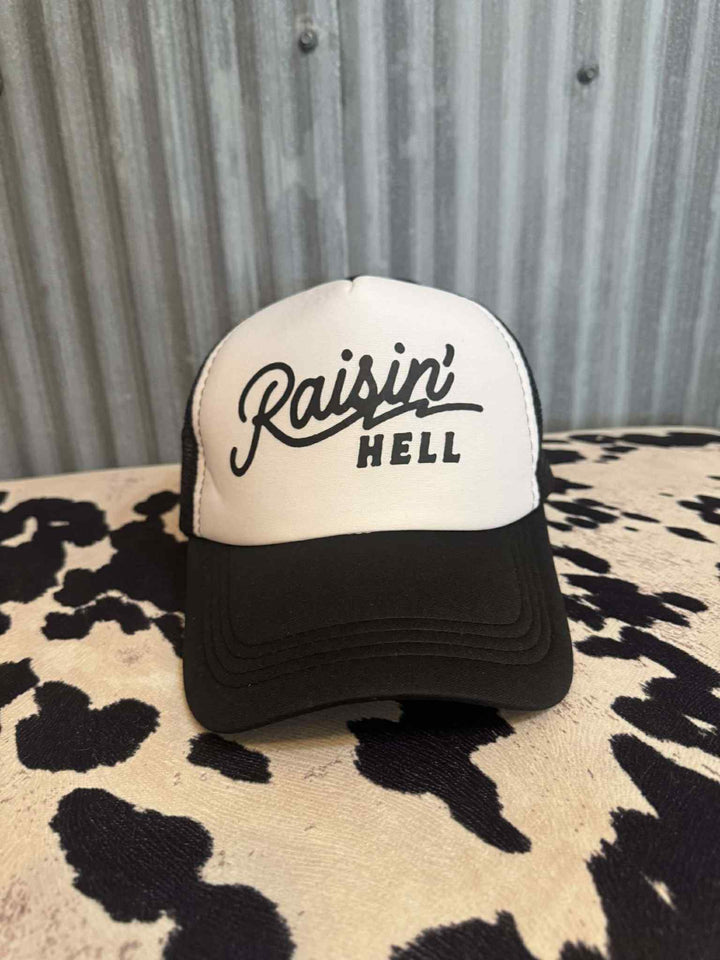 RAISIN' HELL TRUCKER HAT