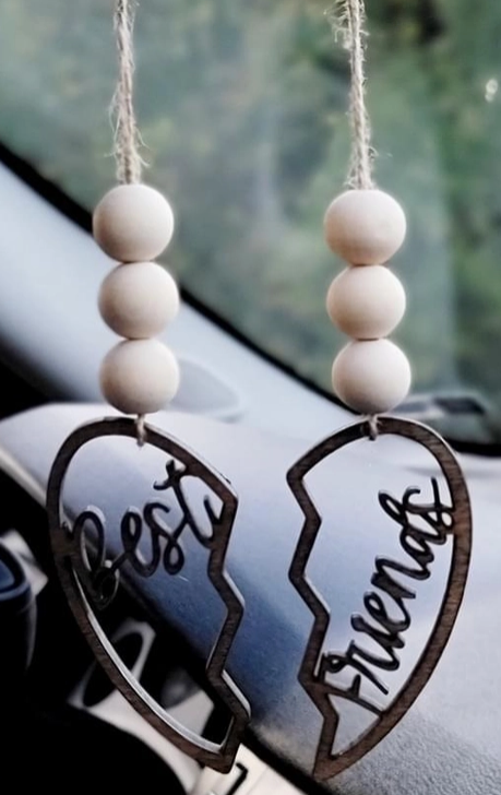 BEST FRIENDS CAR CHARM SET