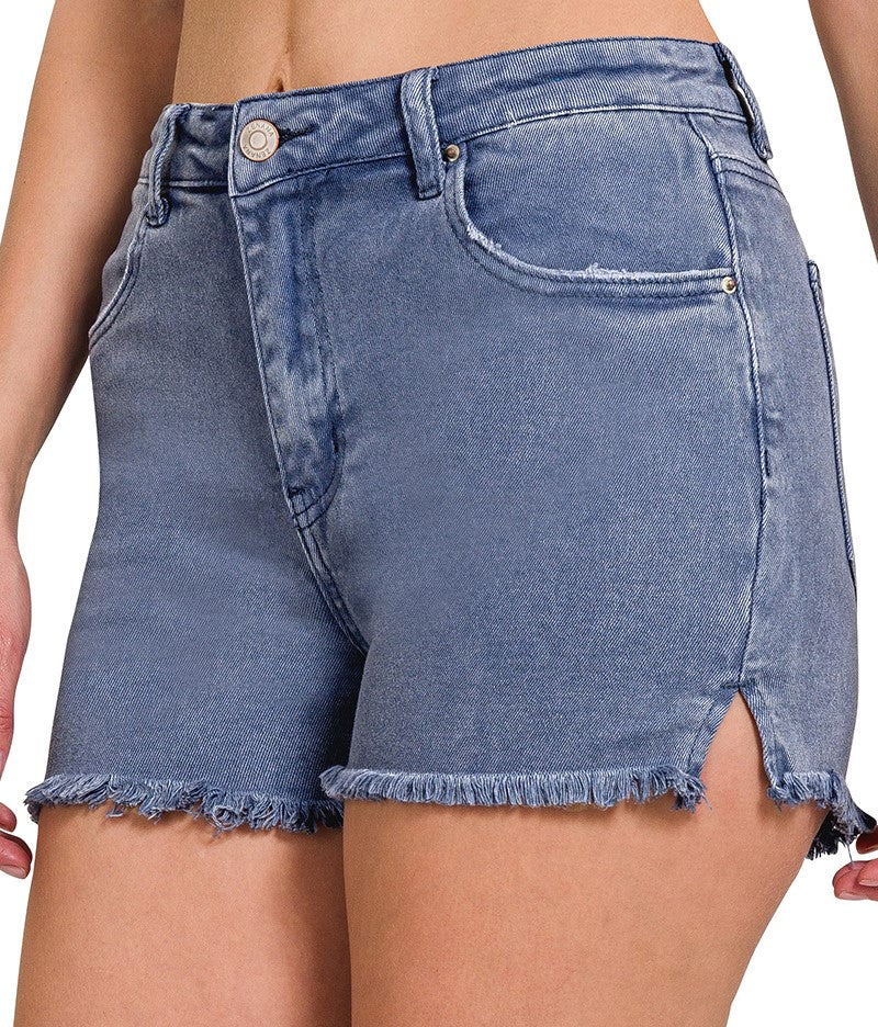 WARRIOR PRIDE FRAYED SHORTS