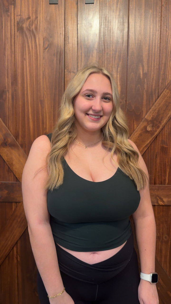 V NECK YOGA TOP (PLUS SIZE)