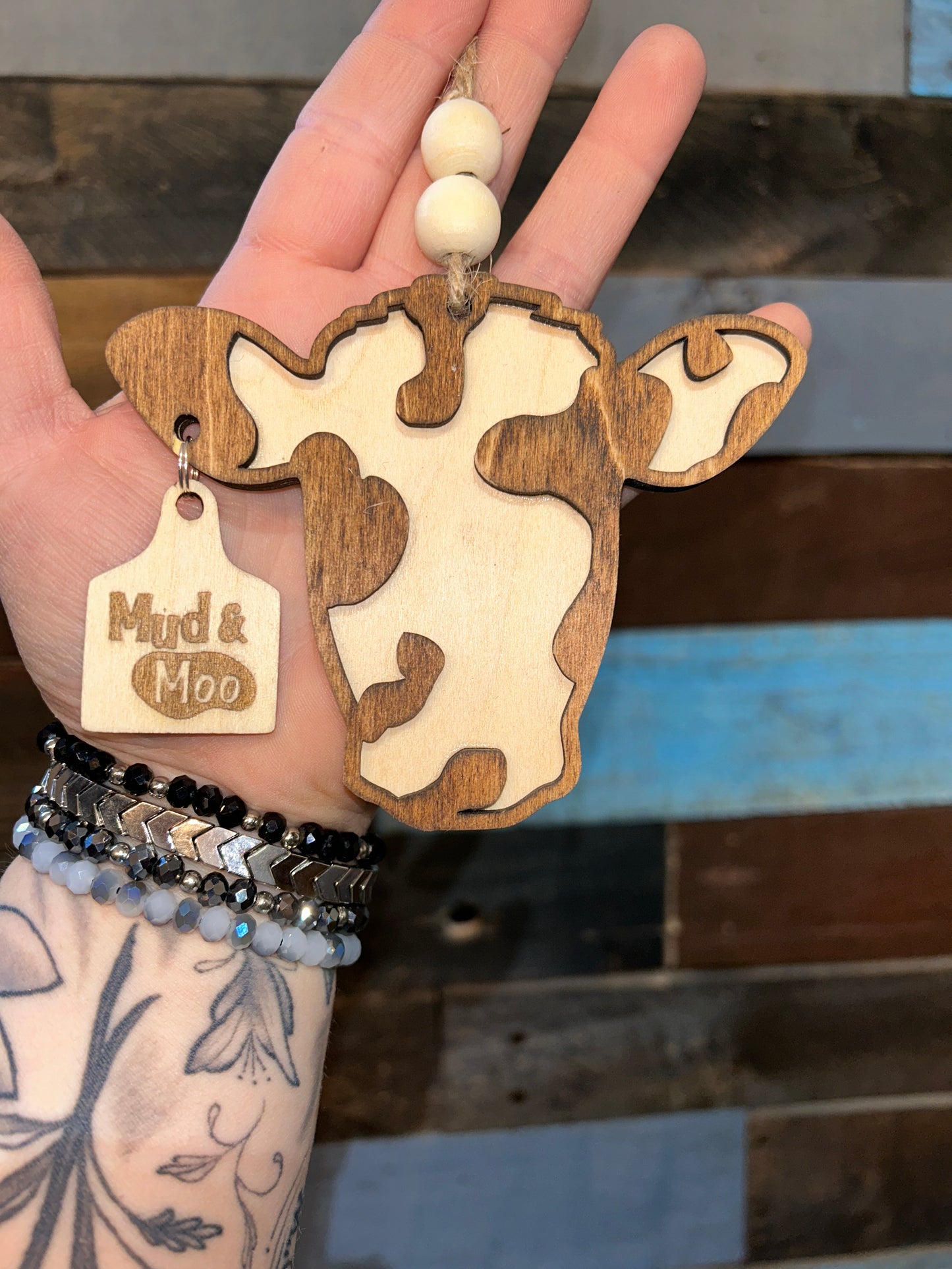 MUD & MOO CAR CHARM