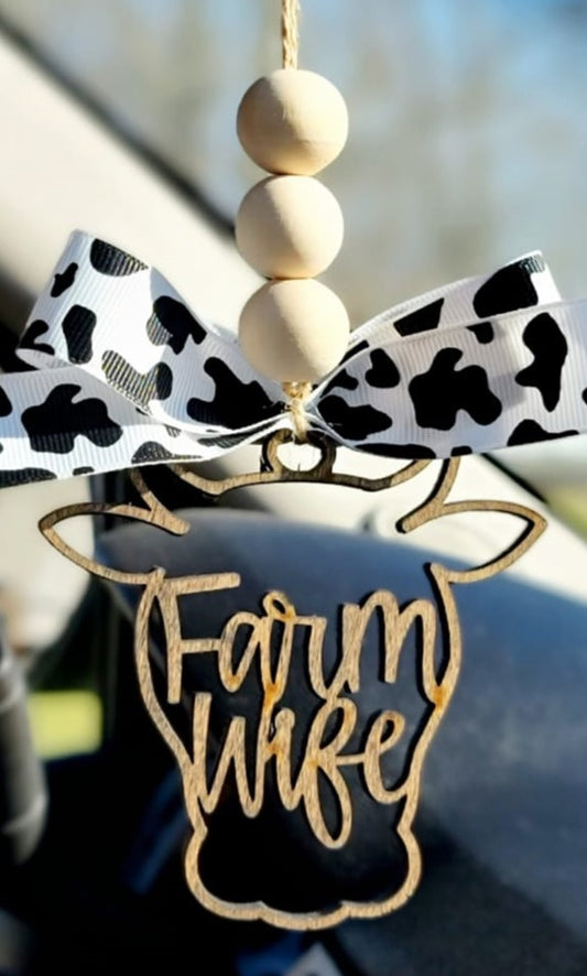 FARM LIFE COW CAR CHARM