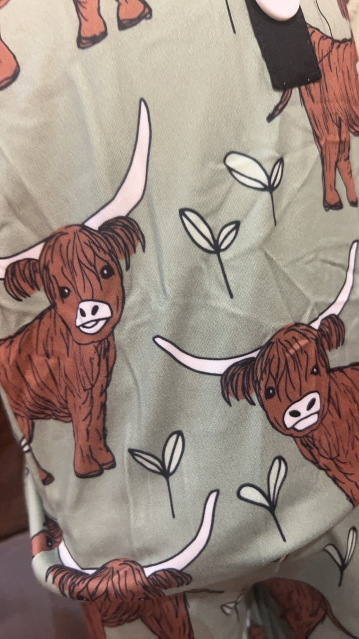 HIGHLAND COW PAJAMA SET