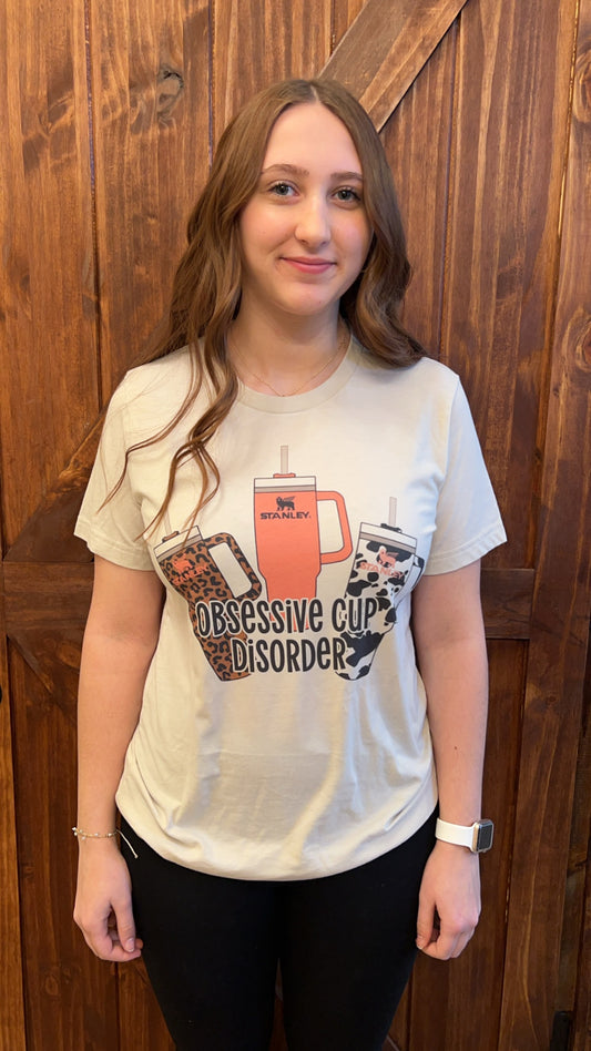 25% OFF OBSESSIVE CUP DISORDER GRAPHIC TEE