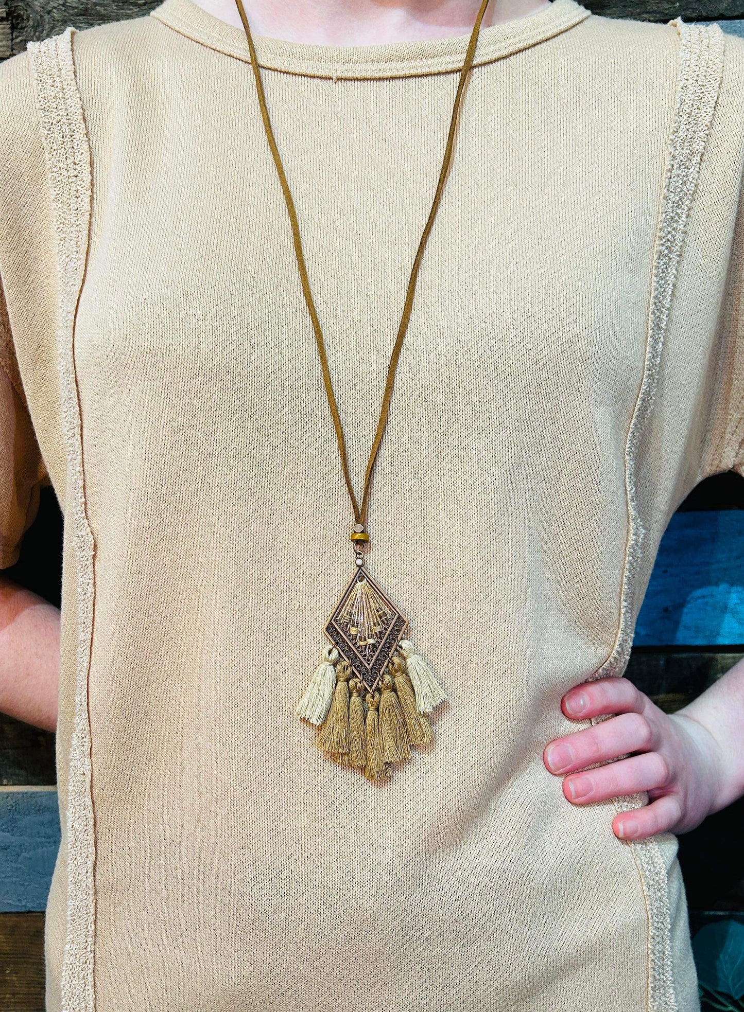 Western Boho Adjustable Length Necklace