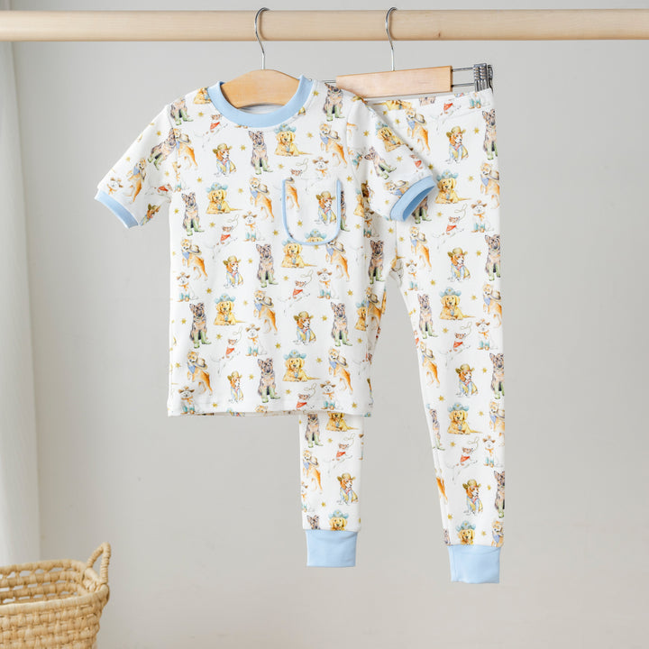 Cowboy Pups Organic Cotton Pajama Set