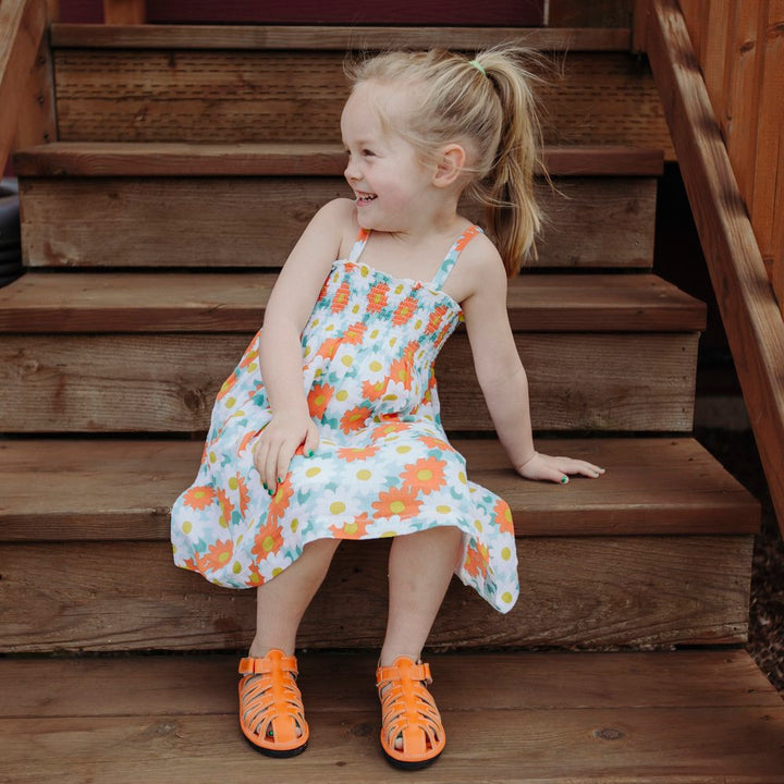 Ozznek Kids’ Closed-Toe Sandal - Flexible Sole | Vintage