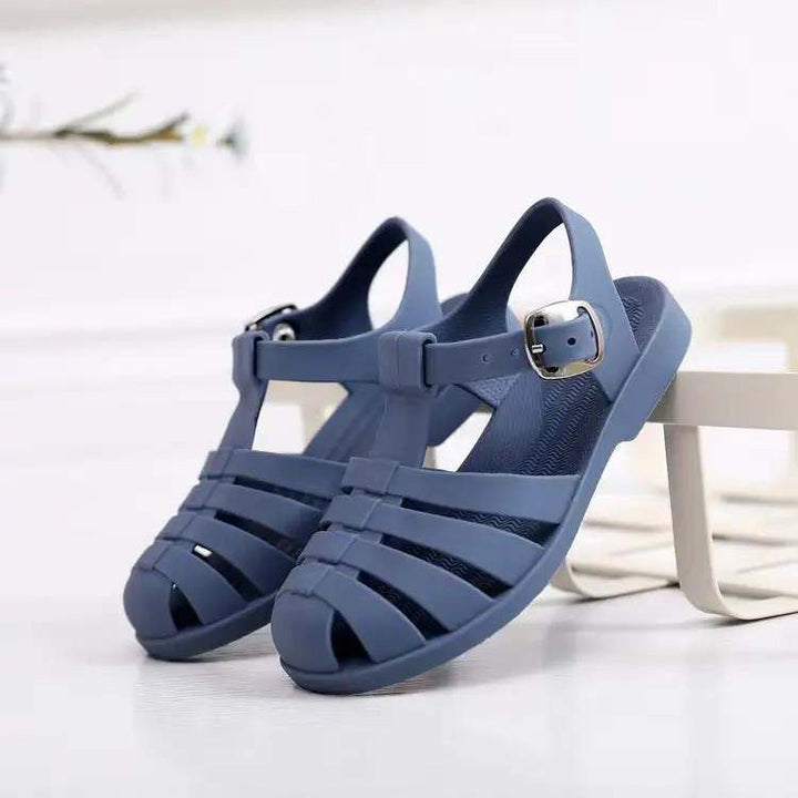 Kids Jelly Sandals – Waterproof, Wide Toe | Roman Style