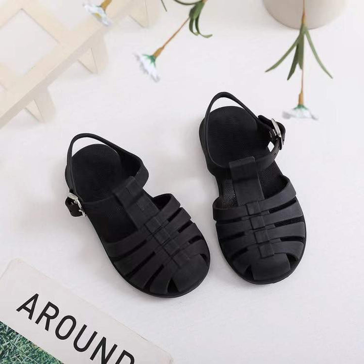 Kids Jelly Sandals – Waterproof, Wide Toe | Roman Style