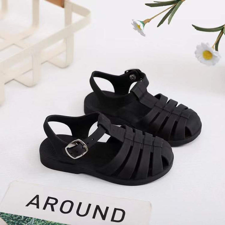 Kids Jelly Sandals – Waterproof, Wide Toe | Roman Style